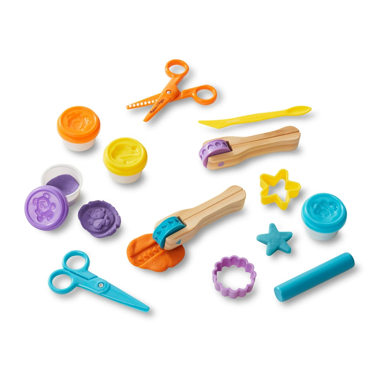Anywise Melissa & Doug Clay Play Activity Set - With Sculpting Tools and 8 Tubs of Modeling Dough - Anywise