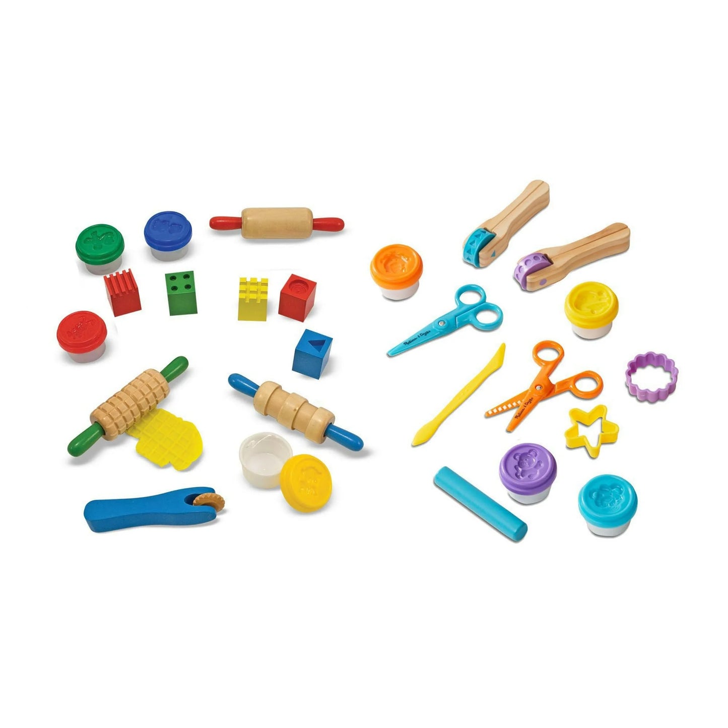 Anywise Melissa & Doug Clay Play Activity Set - With Sculpting Tools and 8 Tubs of Modeling Dough - Anywise