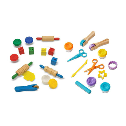 Anywise Melissa & Doug Clay Play Activity Set - With Sculpting Tools and 8 Tubs of Modeling Dough - Anywise