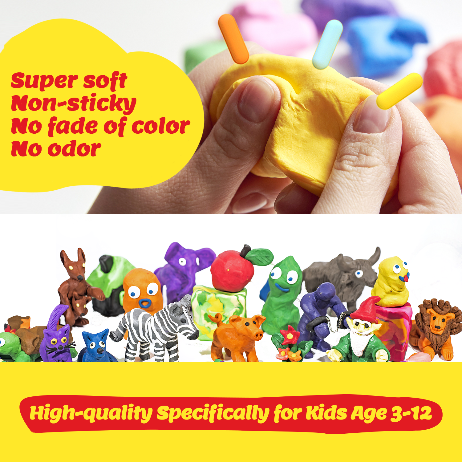 Air Dry Clay Kit - Little Gourmet Modeling Clay | Clay DIY Air Dry Kit - Anywise