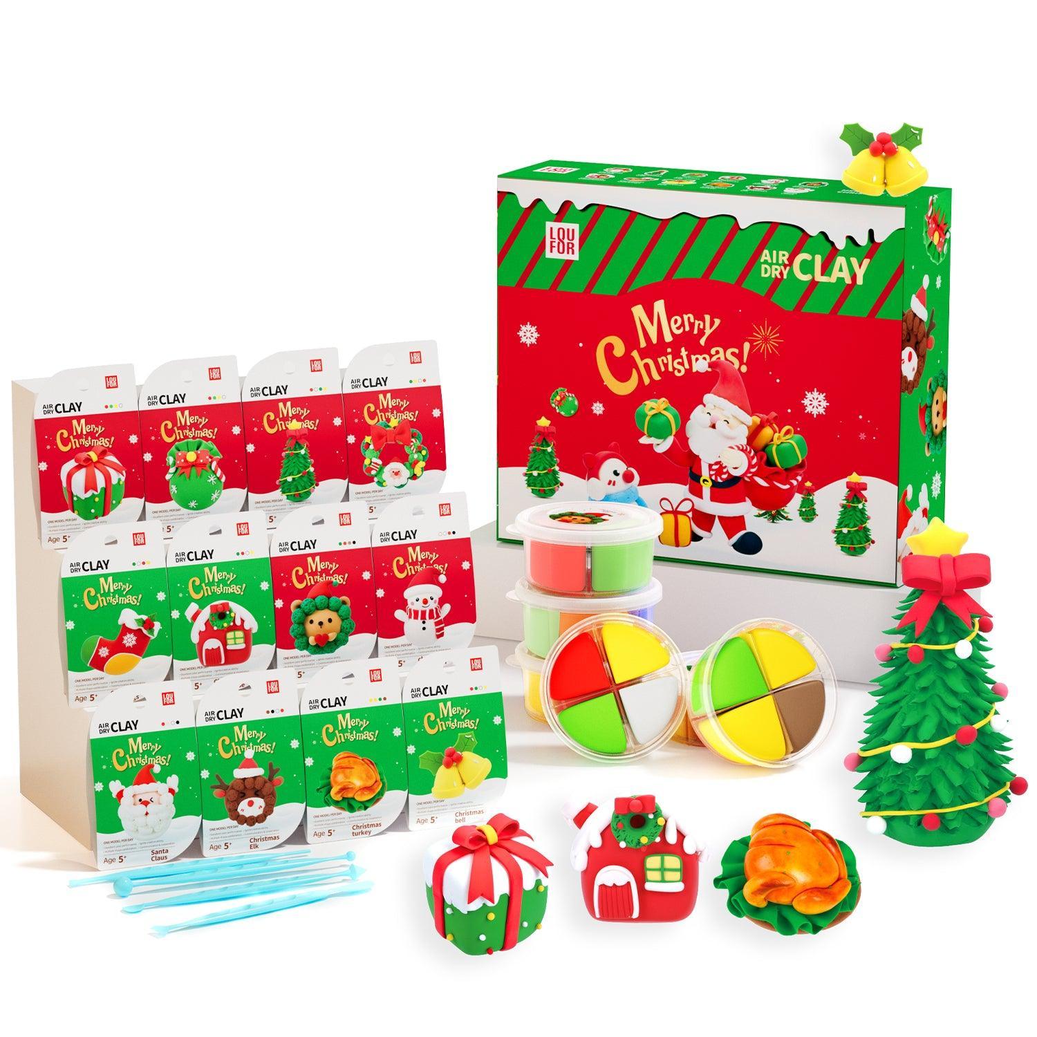 Air Dry DIY Clay Kits - Merry Christmas Modeling Clay | Clay DIY Air Dry Kits - Anywise