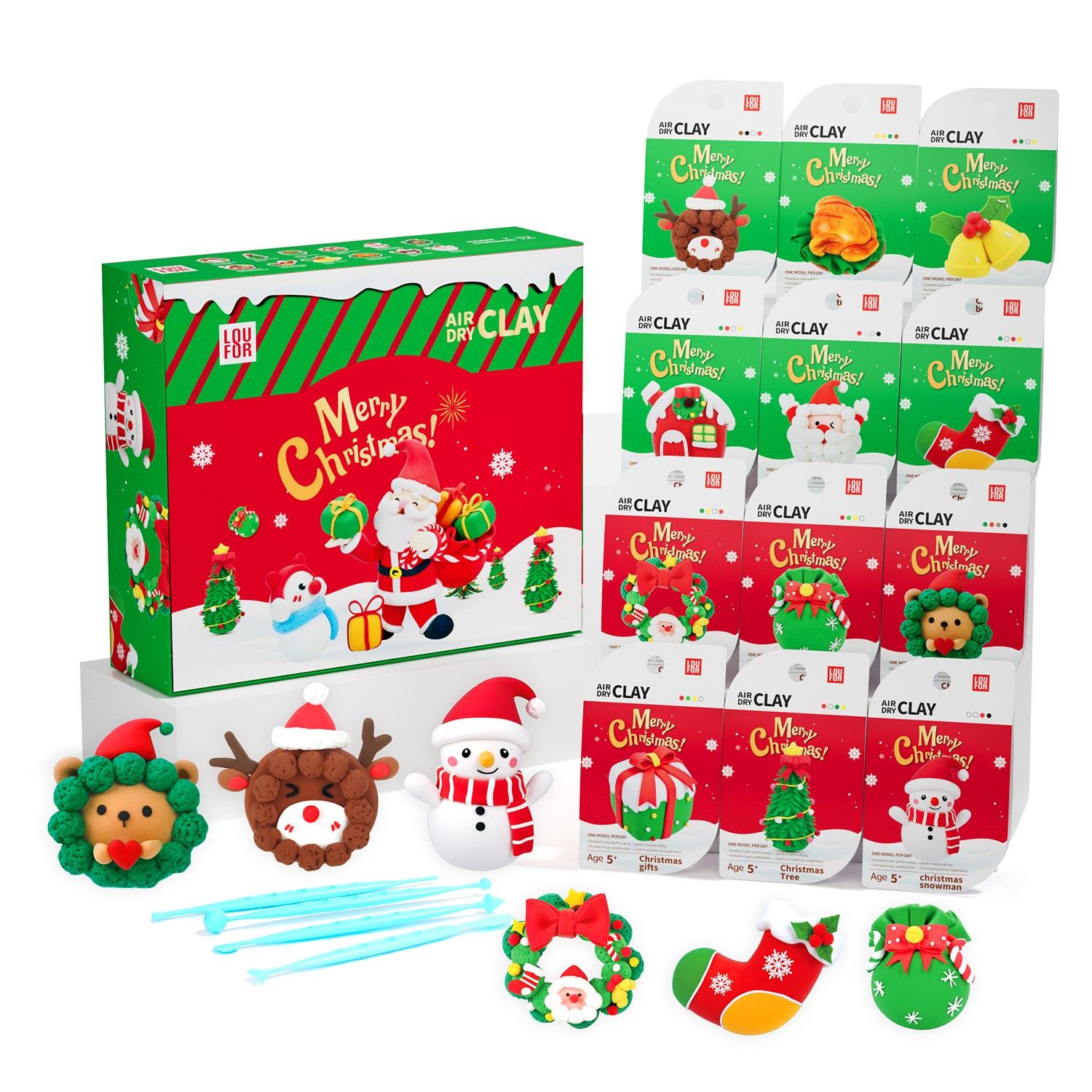 Air Dry DIY Clay Kits - Merry Christmas Modeling Clay | Clay DIY Air Dry Kits - Anywise