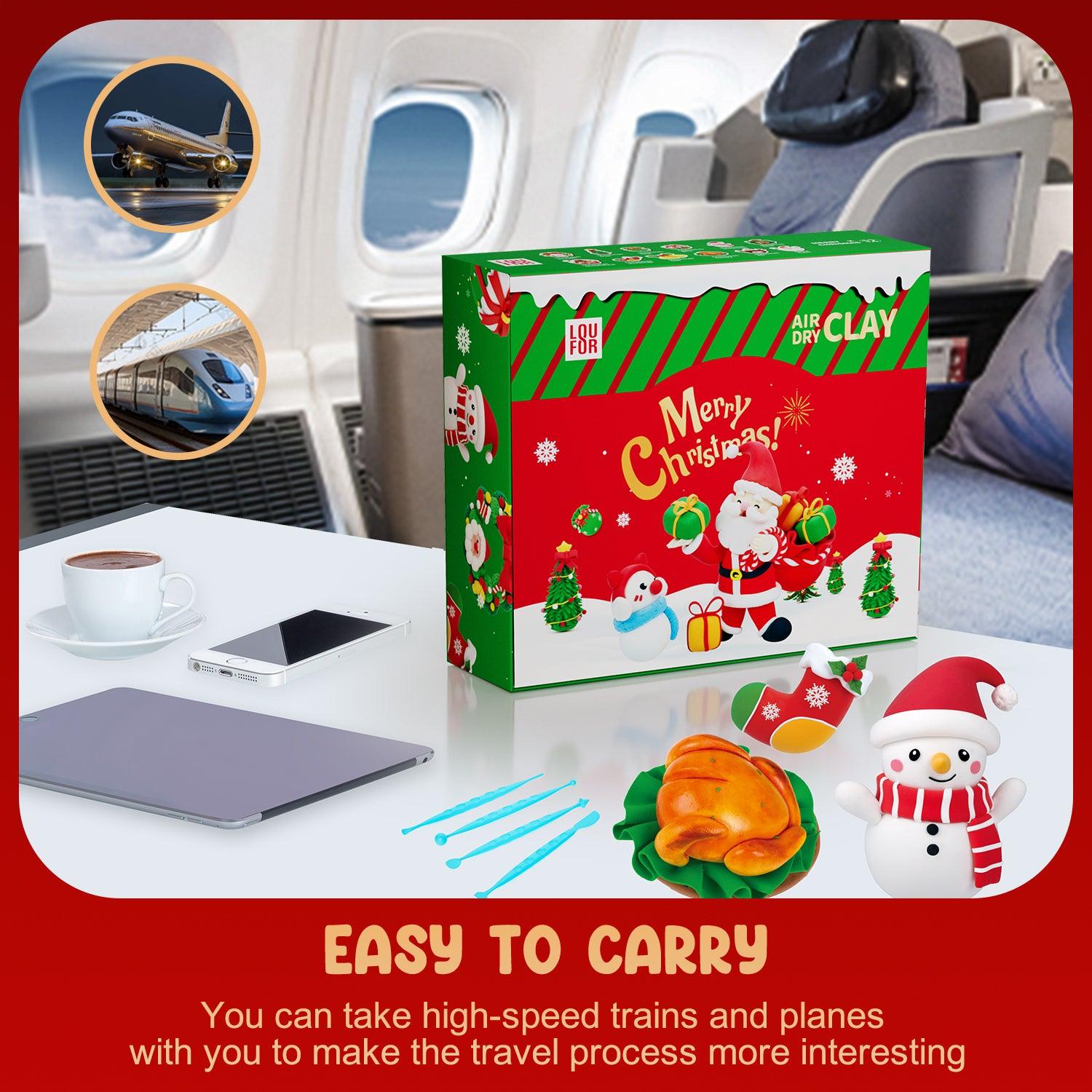 Air Dry DIY Clay Kits - Merry Christmas Modeling Clay | Clay DIY Air Dry Kits - Anywise