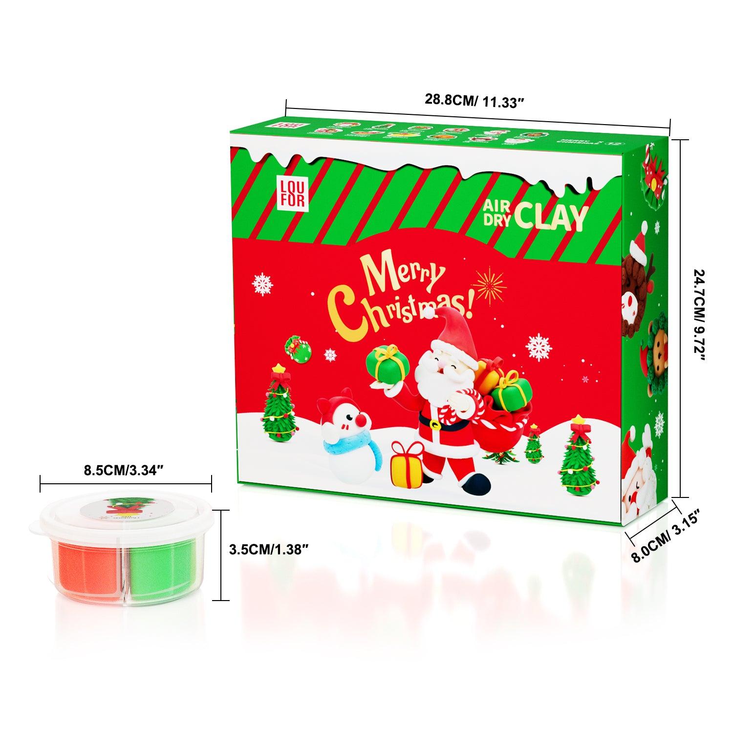 Air Dry DIY Clay Kits - Merry Christmas Modeling Clay | Clay DIY Air Dry Kits - Anywise