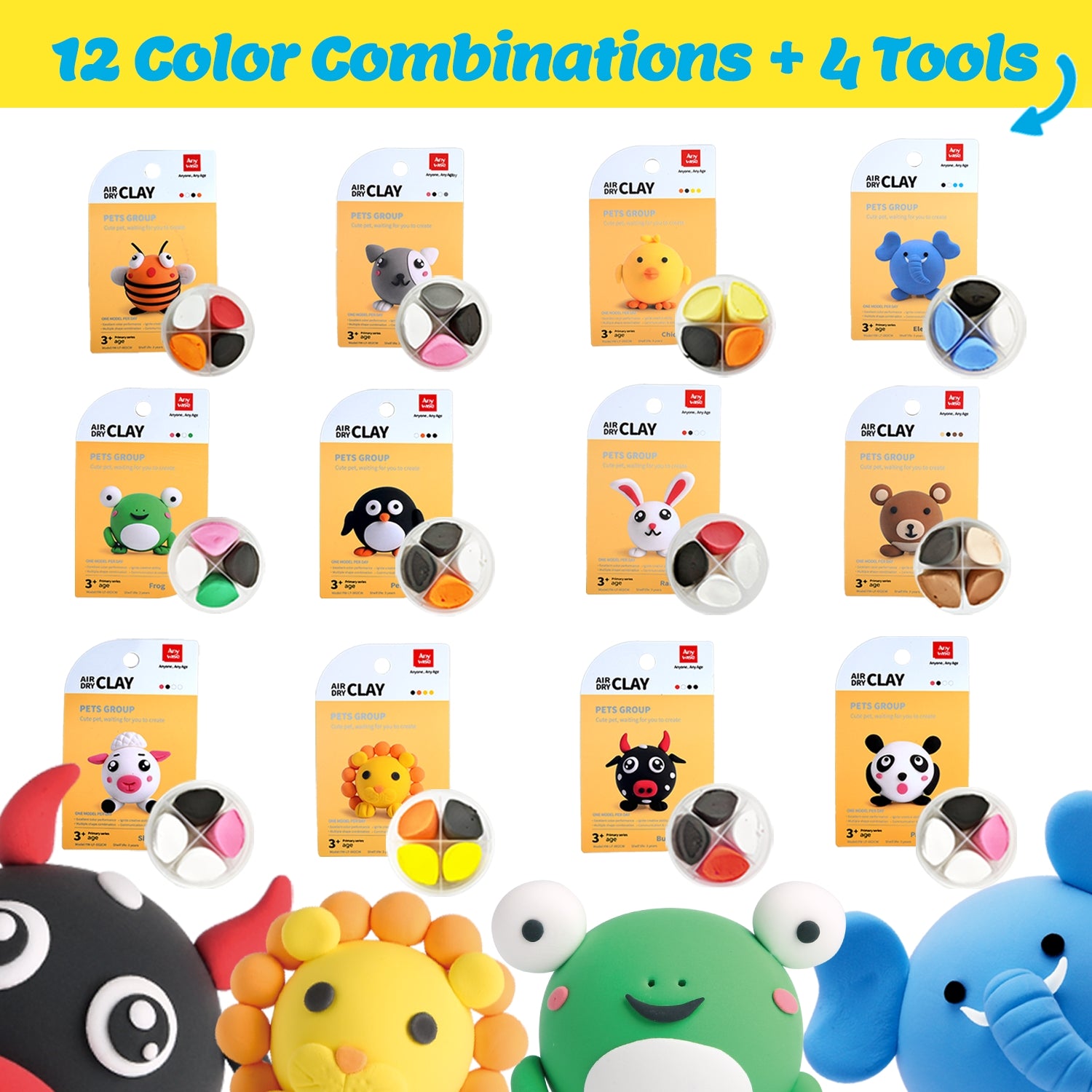 Air Dry Clay Kits - Pet Paradise Modeling Clay | Clay Air Dry Kits - Anywise