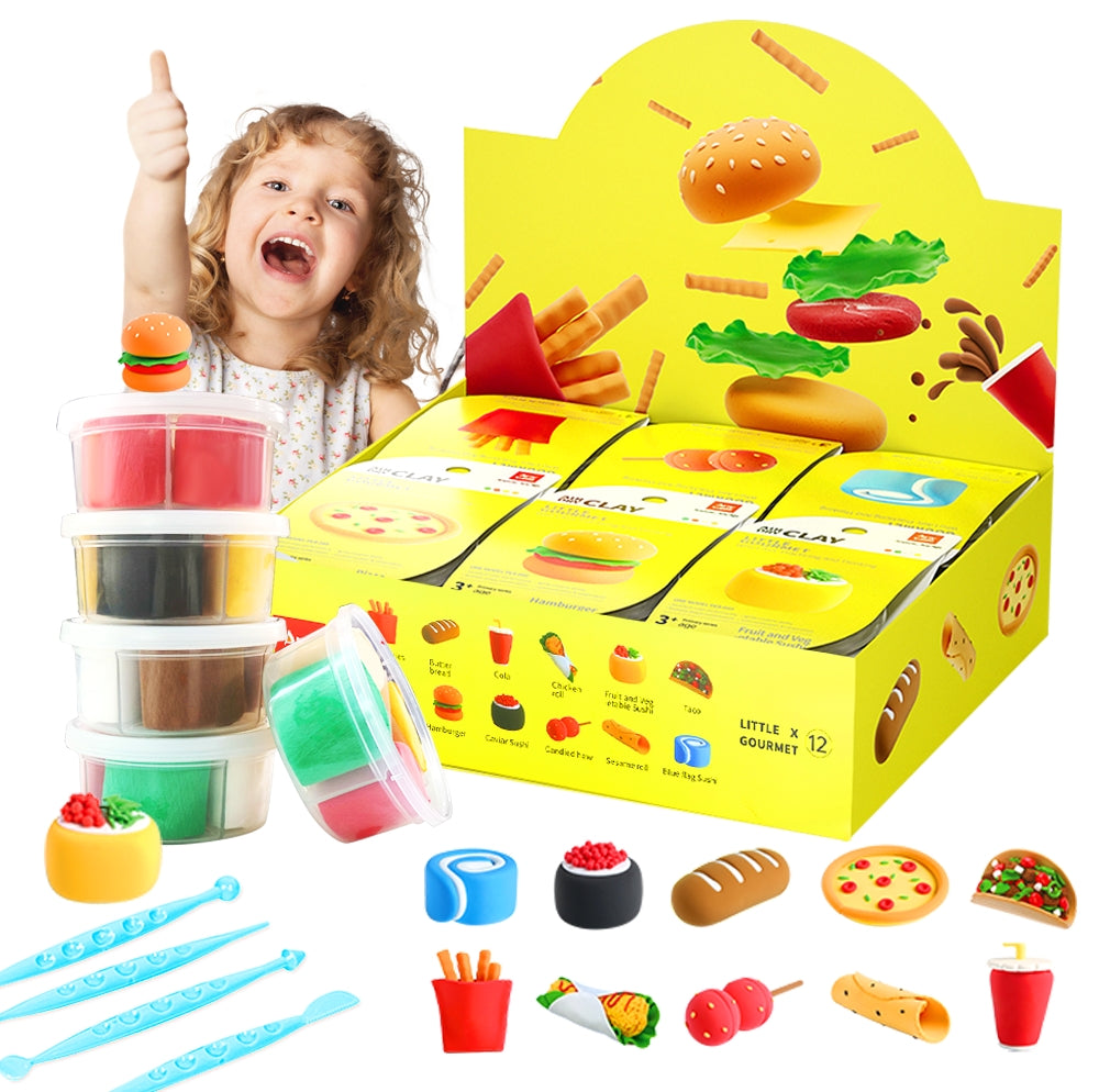 Air Dry Clay Kit for Kids, Modeling DIY Magic Clay, Creative Art Children Gift, Sculpting Tools,Super Soft and Light Foam, Individual Box, Safe Craft Toy for Boys Girls - Anywise