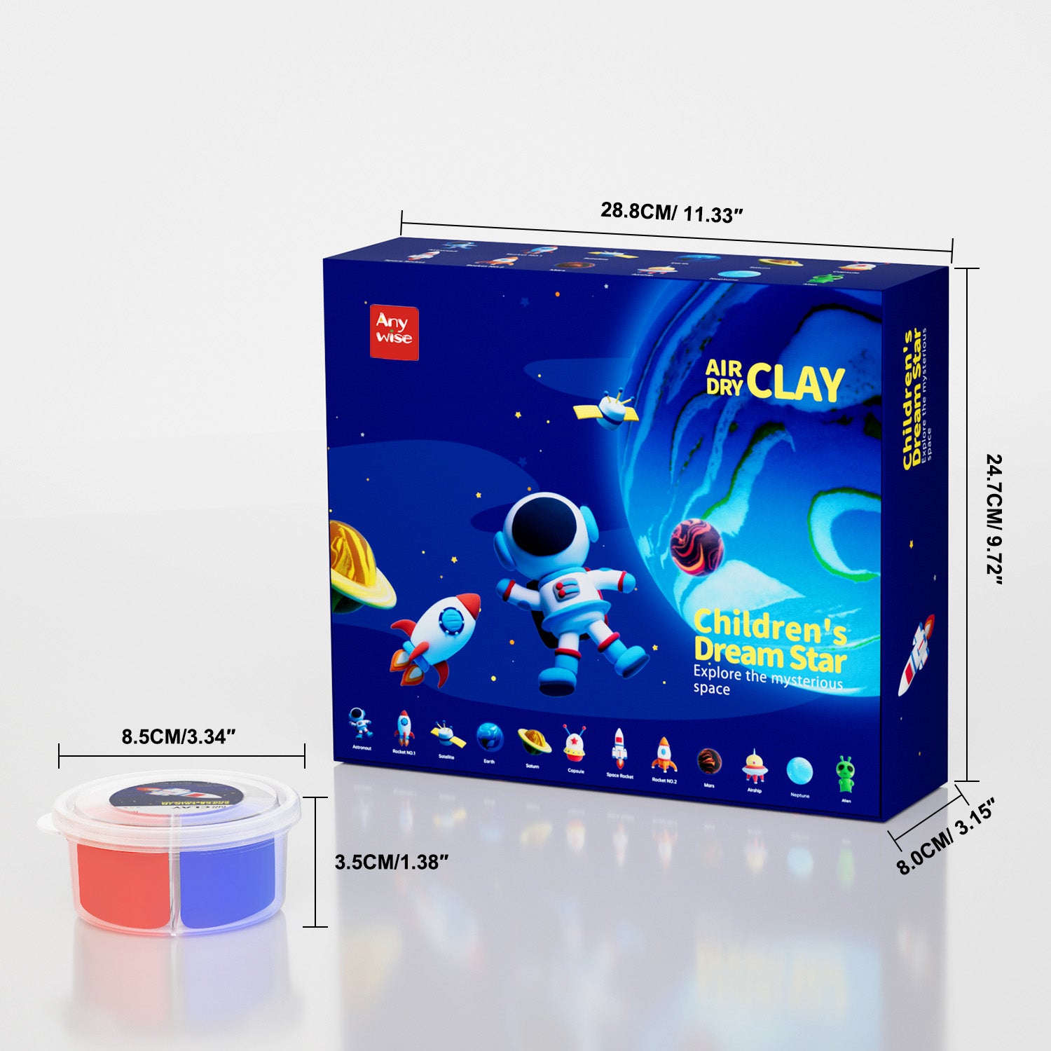 Children's Dream Star Air Dry Clay Kits | Clay DIY Air Dry Kits - Anywise