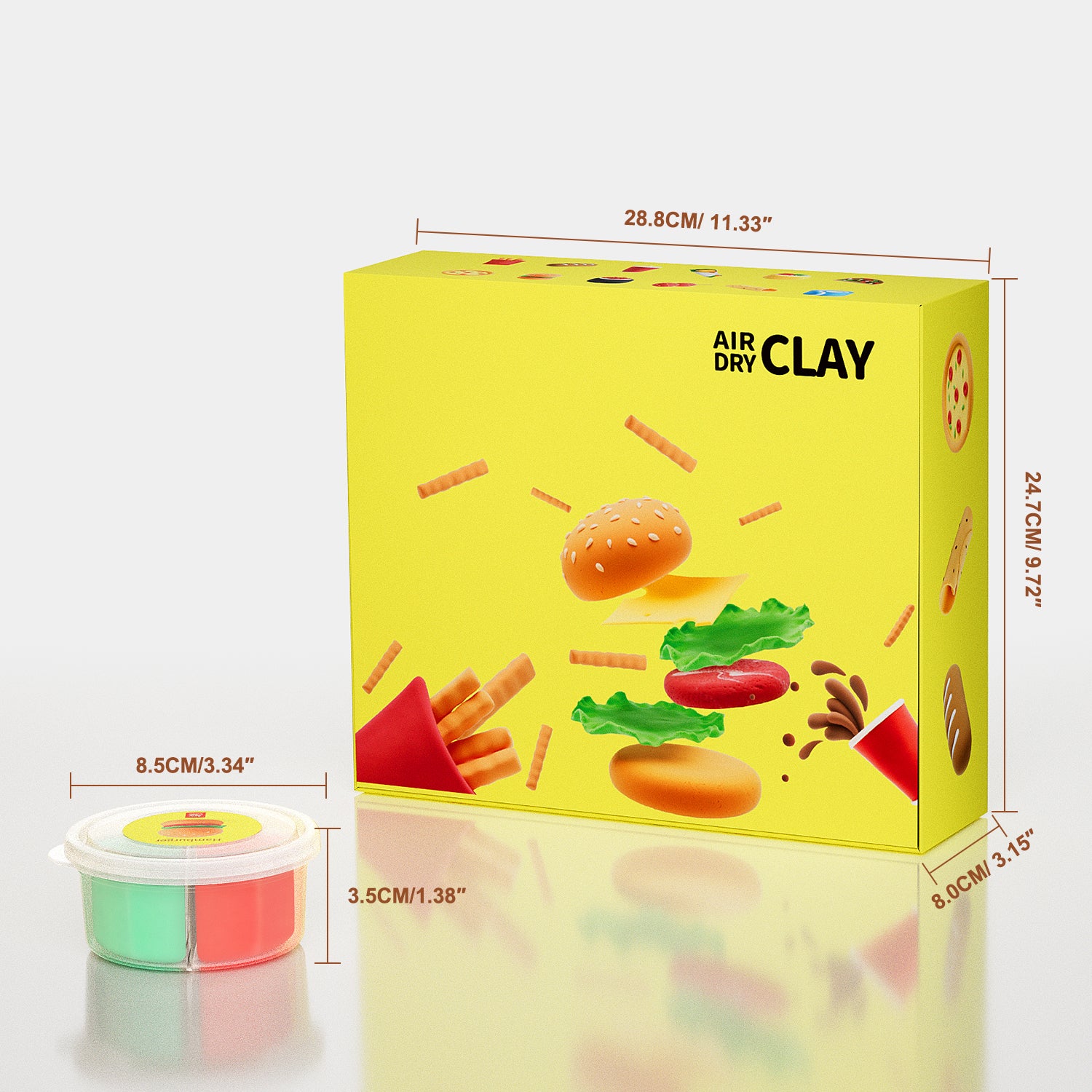 Air Dry Clay Kit - Little Gourmet Modeling Clay | Clay DIY Air Dry Kit - Anywise