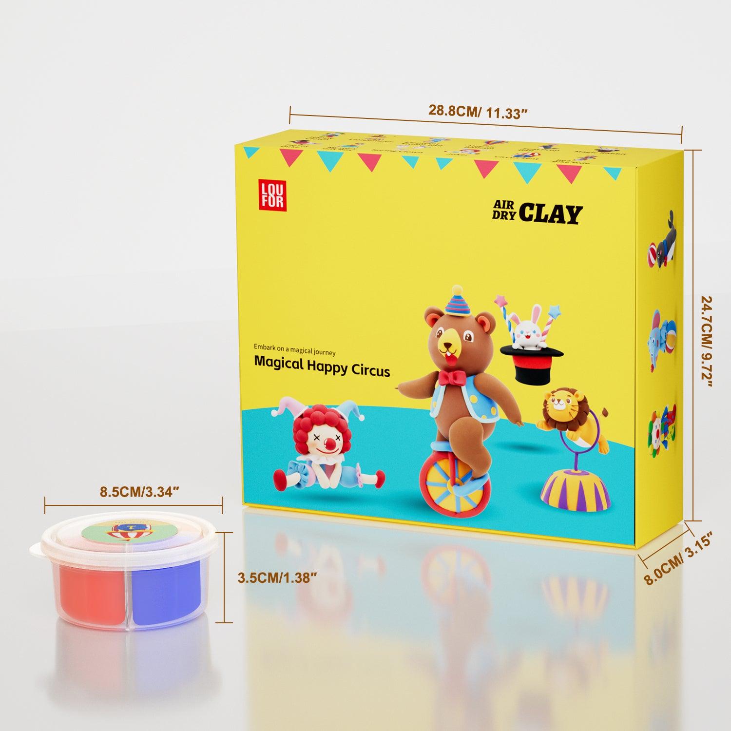 Air Dry Clay Kit - Circus Modeling Clay | Clay DIY Air Dry Kit - Anywise