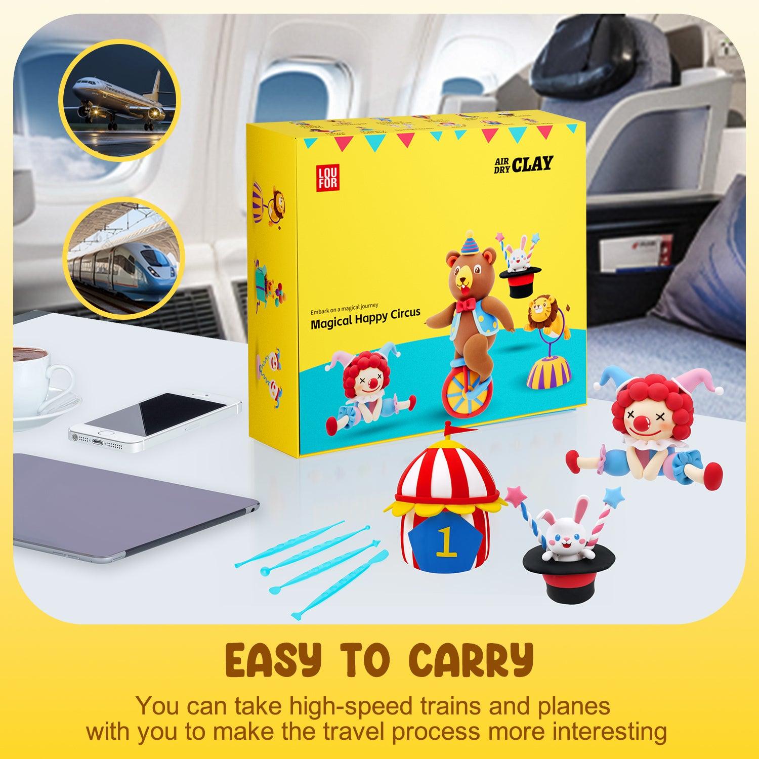 Air Dry Clay Kit - Circus Modeling Clay | Clay DIY Air Dry Kit - Anywise