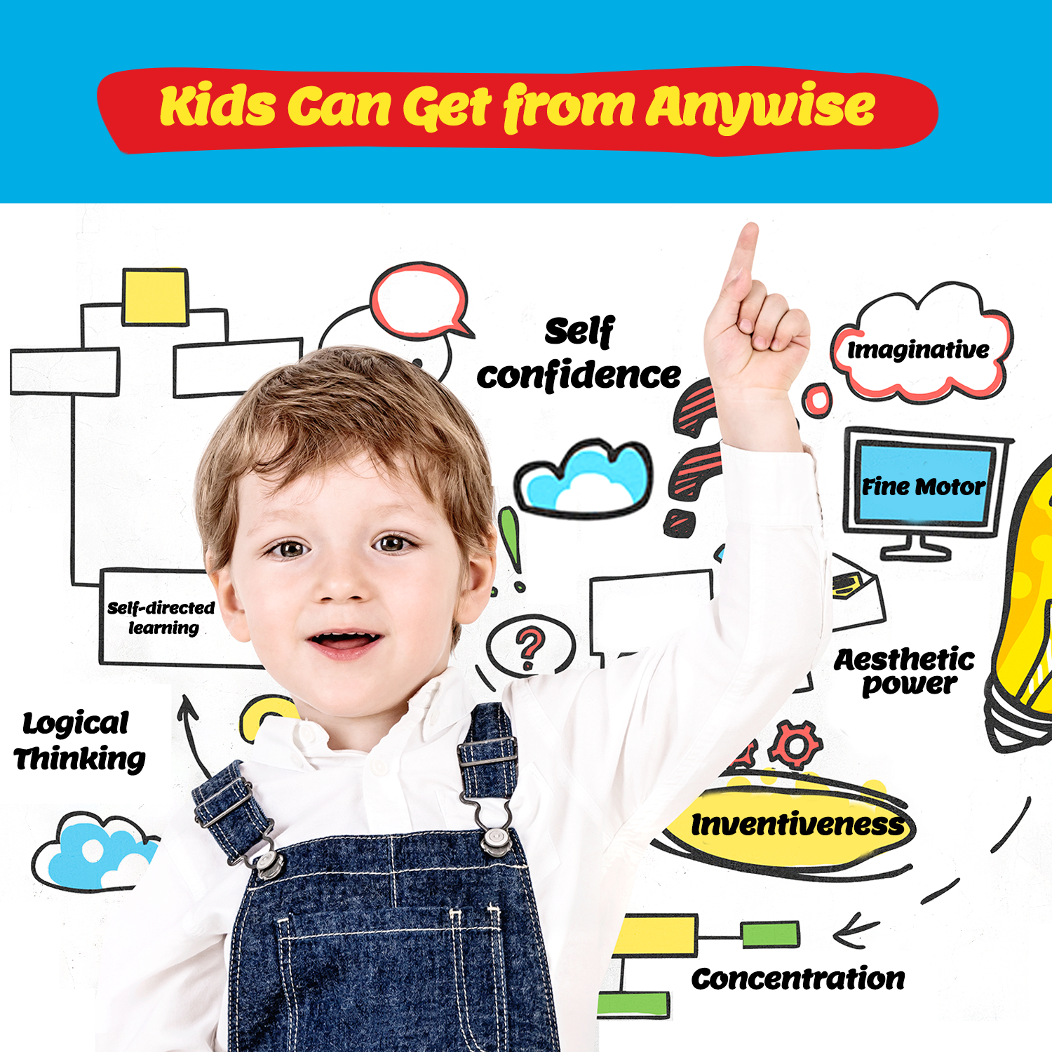 Air Dry Clay Kit for Kids, Modeling DIY Magic Clay, Creative Art Children Gift, Sculpting Tools,Super Soft and Light Foam, Individual Box, Safe Craft Toy for Boys Girls - Anywise