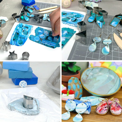 Anywise Art Elements Mini Clay Cutters 12ct Premium Stainless Steel Clay Tools Craft Kit - Anywise